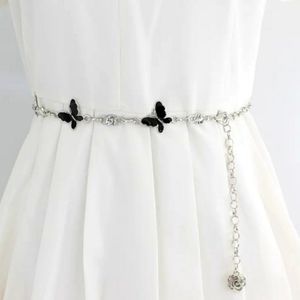 Butterfly Rhinestone Waist Chain